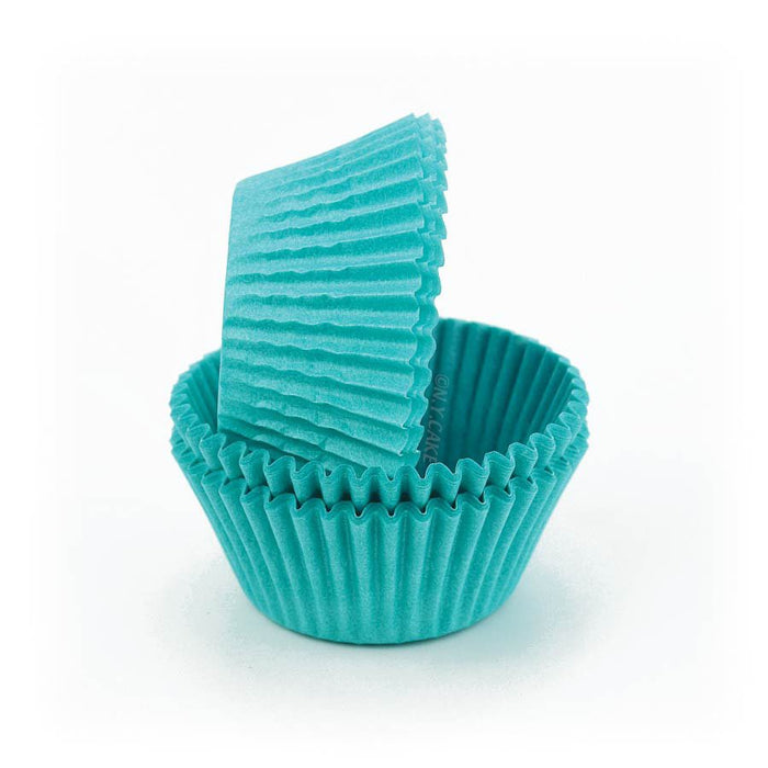 Teal Greaseproof Standard Cupcake Baking Cup Liner - NY Cake | Cake Decorating & Baking Supplies