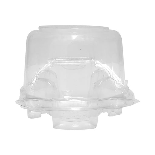 Individual Standard Cupcake & Muffin Dome Hinged Container - Pack of 10 - NY Cake | Cake Decorating & Baking Supplies