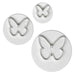 Pretty Butterfly Plunger Cutter Set of 3 - NY Cake | Cake Decorating & Baking Supplies