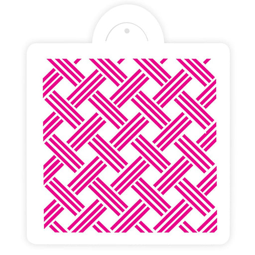 NY Cake Basket Weave Cake Stencil 11 3/4 x 9 3/4 inches