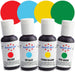AmeriColor Beginner Soft Gel Paste food coloring kit with Sky Blue, Lemon Yellow, Leaf Green, and Red Red decorating colors.