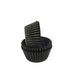 Black greaseproof mini cupcake baking cup liners for mini cupcakes, muffins, candies, chocolates, and bite-sized desserts.