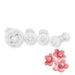 NY Cake Blossom Plunger Cutter Set of 4 for fondant, gum paste, marzipan, cookie decorating and sugar flowers