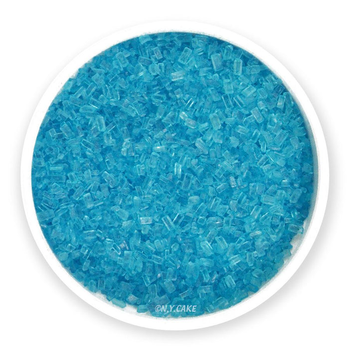 Blue coarse sugar crystals for baking