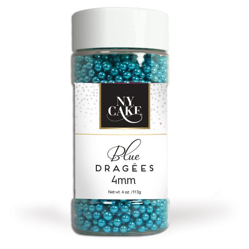 blue dragees 4mm decorative cake pearls