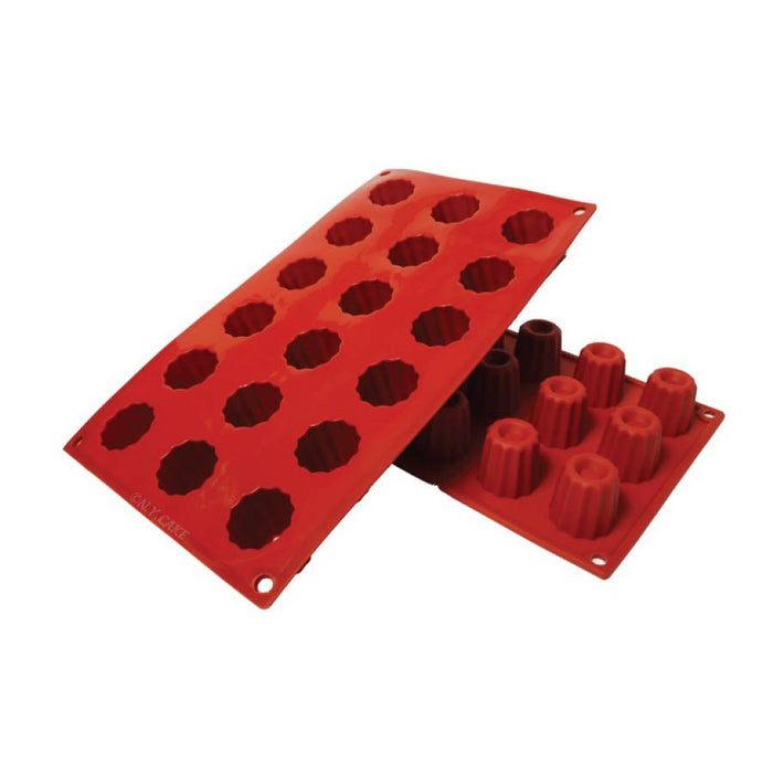 NY Cake Bordelaise 1 oz silicone baking mold for mini cakes, chocolates, mousse, desserts and candy