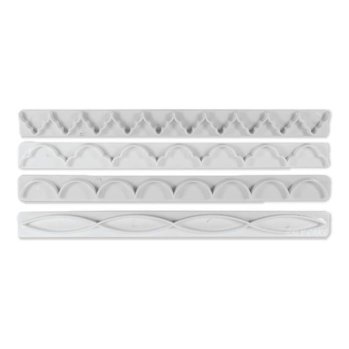 fondant border embosser set cake decorating tools pastry borders