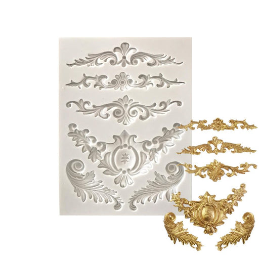 NY Cake swag border trim silicone fondant mold with ornate cake decorating designs