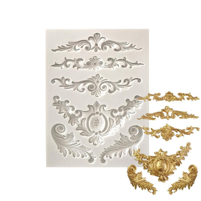 NY Cake swag border trim silicone fondant mold with ornate cake decorating designs