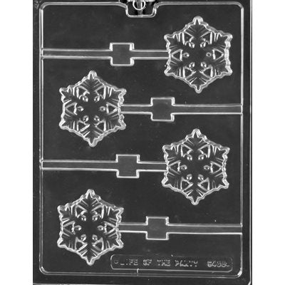 Frozen Snowflake Lollipop Chocolate Candy Mold - NY Cake | Cake Decorating & Baking Supplies