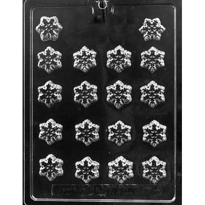 Snowflake Decorations Chocolate Candy Mold - NY Cake | Cake Decorating & Baking Supplies