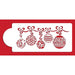 Christmas Ball Swag Cake Stencil - NY Cake | Cake Decorating & Baking Supplies