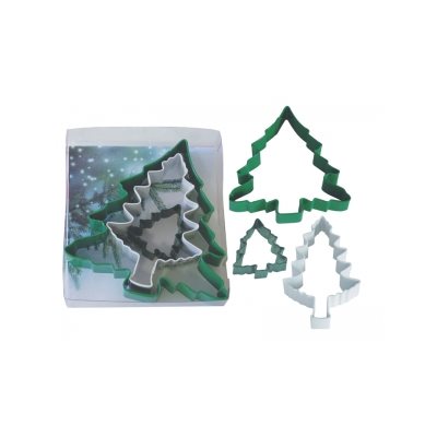 Christmas Tree Cookie Cutter Set Poly Resin 3 Pcs. - NY Cake | Cake Decorating & Baking Supplies