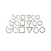 Mini Accent Cookie Cutters 18 Pcs. - NY Cake | Cake Decorating & Baking Supplies