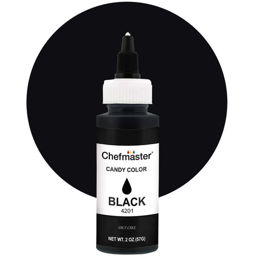 Black Liquid Candy Color - 2 ounce By Chefmaster - NY Cake | Cake Decorating & Baking Supplies