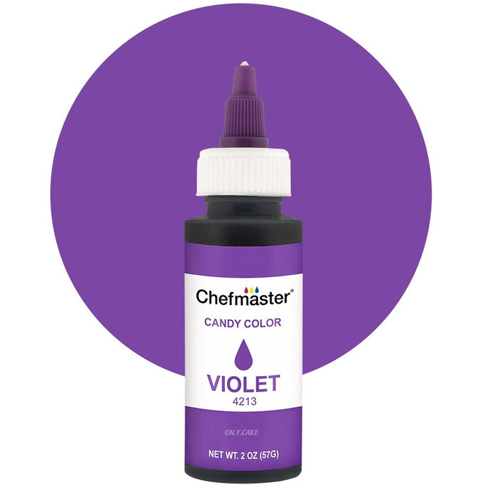 Violet Liquid Candy Color - 2 ounce By Chefmaster - NY Cake | Cake Decorating & Baking Supplies