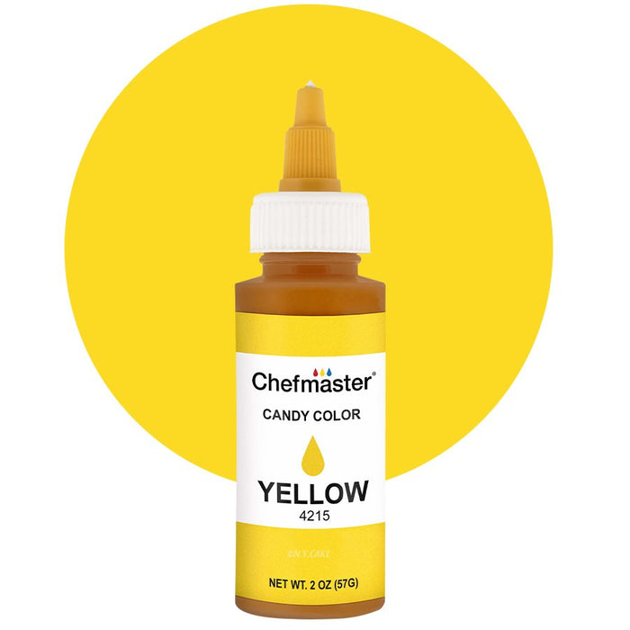 Yellow Liquid Candy Color - 2 ounce By Chefmaster - NY Cake | Cake Decorating & Baking Supplies