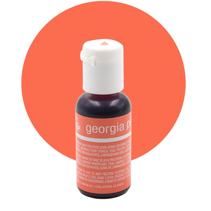 Georgia Peach Liqua-Gel Color - .70 ounce By Chefmaster - NY Cake | Cake Decorating & Baking Supplies