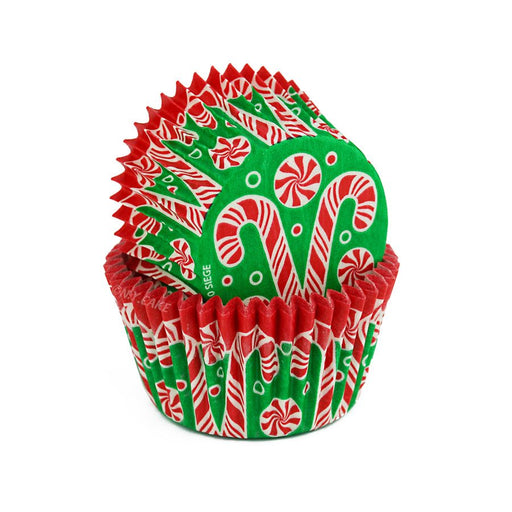 Candy Canes Standard Cupcake Baking Cup Liner -Pack of 32 - NY Cake | Cake Decorating & Baking Supplies