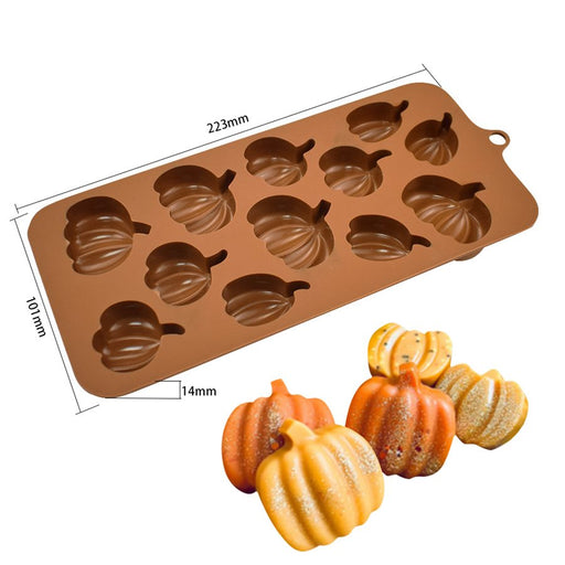 Pumpkin Silicone Chocolate Mold - NY Cake | Cake Decorating & Baking Supplies