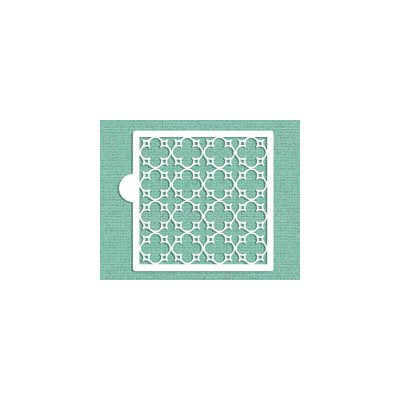 Parisian Lattice Allover Cookie Stencil - NY Cake | Cake Decorating & Baking Supplies