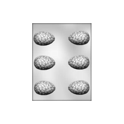 3D Crackled Egg Chocolate Candy Mold 2 1/2 Inch - NY Cake | Cake Decorating & Baking Supplies