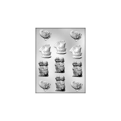 Pilgrim Assortment Chocolate Candy Mold - NY Cake | Cake Decorating & Baking Supplies