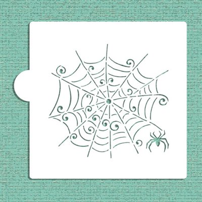 Whimsical Spiderweb Cookie Stencil - NY Cake | Cake Decorating & Baking Supplies