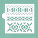 Fair Isle Patterns Cookie Stencil - NY Cake | Cake Decorating & Baking Supplies