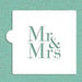 Mr. & Mrs. Cookie Stencil - NY Cake | Cake Decorating & Baking Supplies