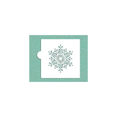 Retro Snowflake Cookie Stencil - NY Cake | Cake Decorating & Baking Supplies