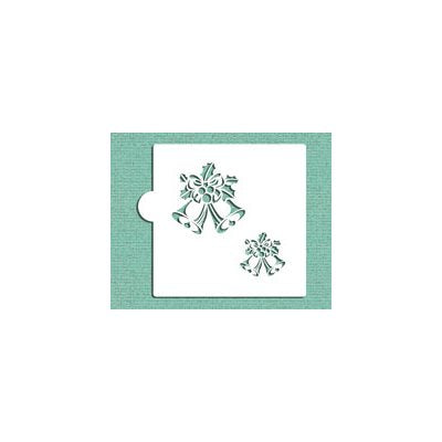 Winter Bells Cookie Stencil - NY Cake | Cake Decorating & Baking Supplies