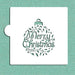 Merry Christmas Holly Ornament Cookie Stencil - NY Cake | Cake Decorating & Baking Supplies