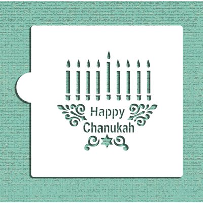 Menorah Cookie Stencil - NY Cake | Cake Decorating & Baking Supplies