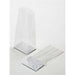 Clear flat-bottom cake pop treat bags with white cardstock inserts 3 x 2 x 8 inches pack of 100