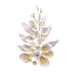 Handmade white Calla Lily spray sugar flowers for wedding cakes, anniversary cakes, and elegant edible cake decorations.