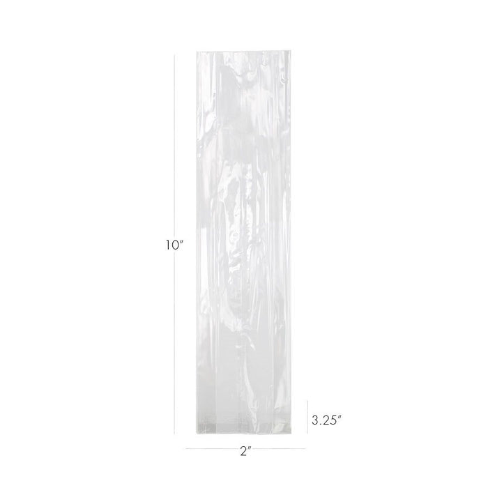 pretzel rod bags 2x10 clear