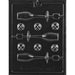 Champagne glass lollipop chocolate candy mold for creating wedding and celebration themed chocolate treats