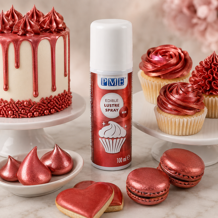 PME Red Edible Lustre Spray Food Color – 100 ml