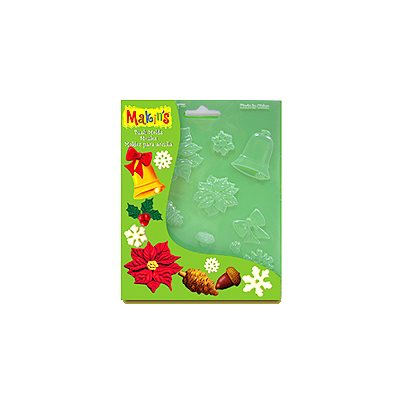 Makin’s Christmas nature fondant push mold for holiday cake decorating