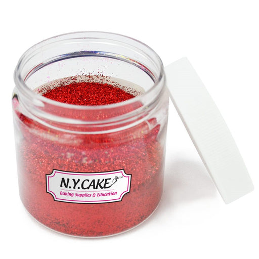 Christmas Red Disco Glitter Dust 2 oz jar for cake decorating