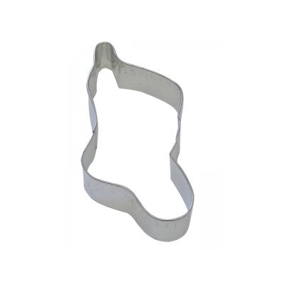 Christmas stocking cookie cutter 4 1/2 inch tinplated steel
