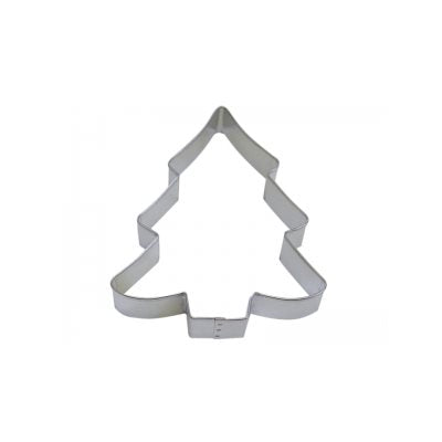 Christmas tree cookie cutter 5 inch tinplated steel for holiday baking