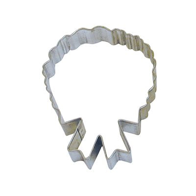 Christmas wreath cookie cutter 4 inch tinplated steel with bow