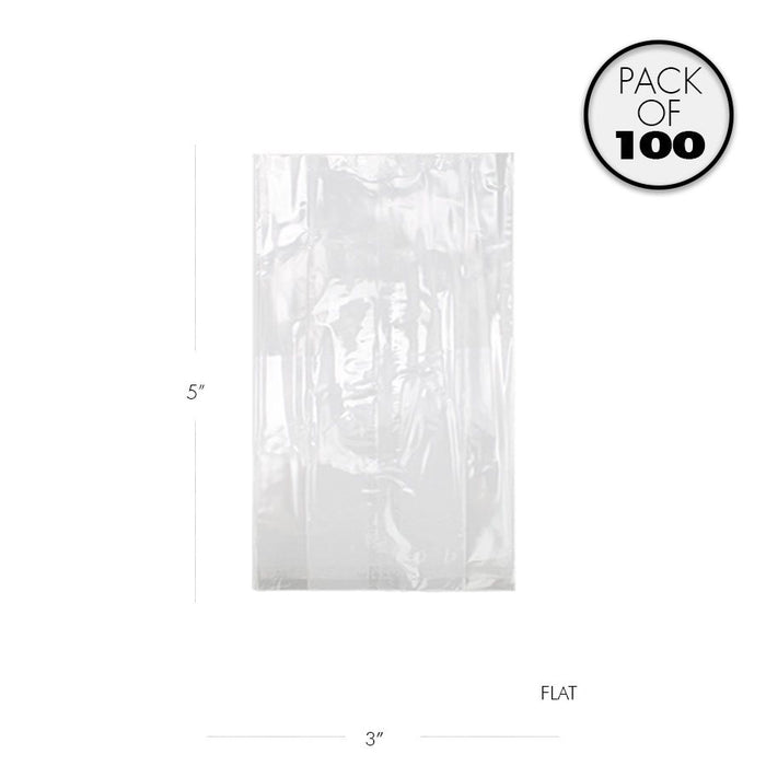 Clear Cellophane Bags 3" x 5" | Food Safe 100 Pack