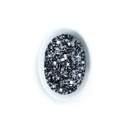 Black & White Glittery Sugar 3 Ounces - NY Cake | Cake Decorating & Baking Supplies