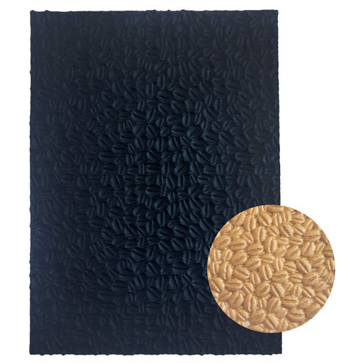 Coffee Bean Silicone Impression Mat for Fondant Cake Decorating Texture Design