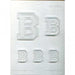Letter B chocolate candy mold with multiple alphabet letter sizes for personalized chocolates, monograms, cake decorating, and candy making