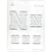Letter N chocolate candy mold with multiple alphabet letter sizes for personalized chocolates and cake decorating