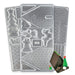 Gingerbread house polycarbonate chocolate mold set with house panels, roof, Santa, Christmas tree, reindeer, bell, heart and stocking shapes.